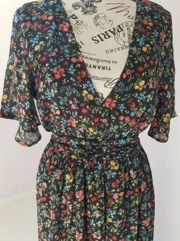 🌺 Vestido largo bohemio floreado – Jubylee – T. S/M – Muy buen estado – photo 13